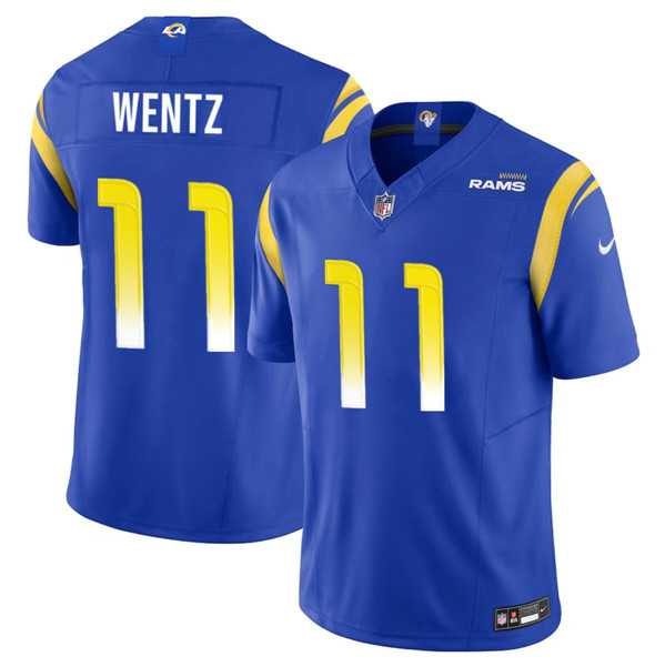 Men & Women & Youth Los Angeles Rams #11 Carson Wentz Blue 2023 F.U.S.E. Vapor Untouchable Limited Jersey